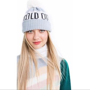 Baby Its Cold Pom Beanie.
